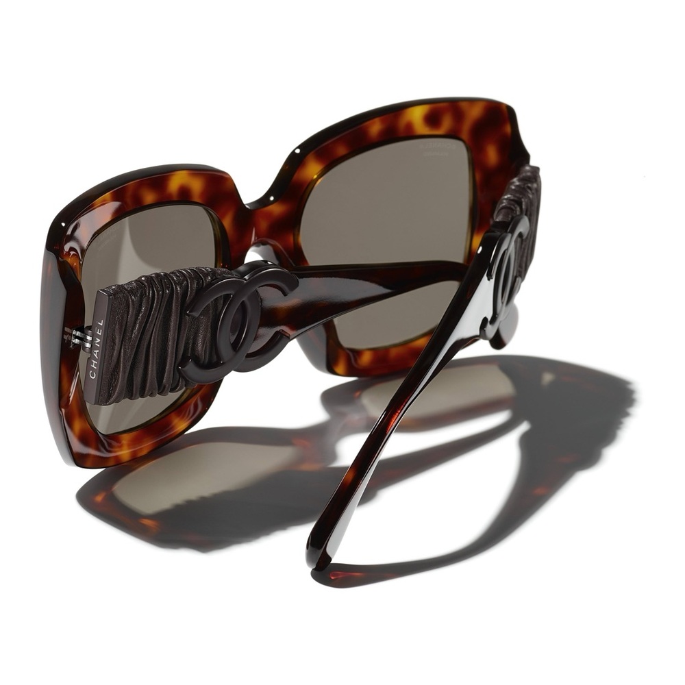 Chanel Acetate & Catfish Tortoise/polarised sunglasses